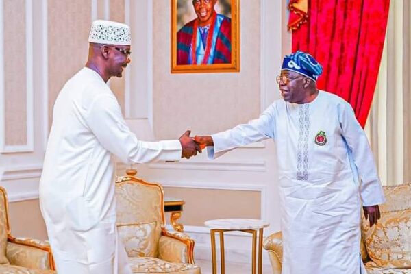 Governor Abdullahi Sule of Nasarawa State and President Ahmed Bola Tinubu