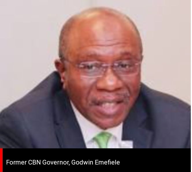 Former Governor of the Central Bank of Nigeria, CBN, Godwin Emefiele