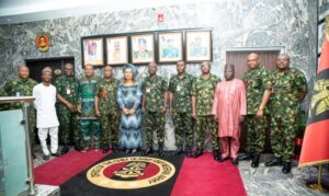 Honorable Minister of Women Affairs, Barr Uju Kennedy Ohanenye has with Army High Command in Abuja.