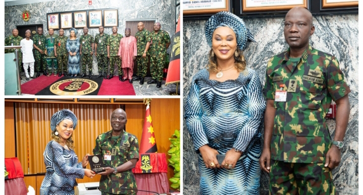 Women Affairs Minister visits Chief of Army Staff on viral Video of Nigerian Army female personnel