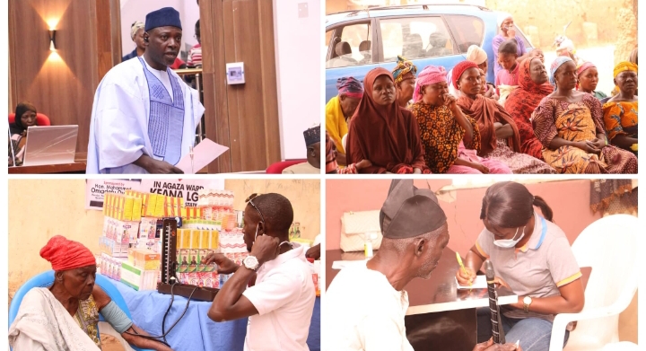 Hon. Omadefu offers free medical services to 2,500 residents of Agaza, Keana LGA.