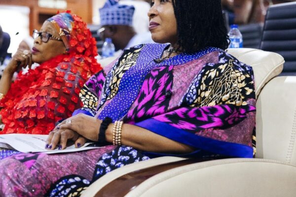First lady of Abia State, Mrs. Priscila Chidinma Otti (R) and first lady from other state
