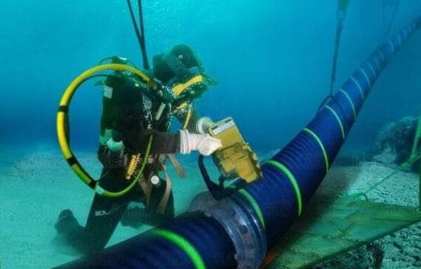 Undersea Cable undergoing repairs