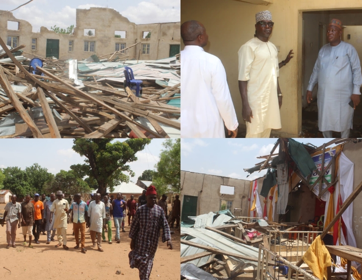 Nasarawa lawmaker, Omadefu sympathises with residents over windstorm destroying over 1000 houses in Keana LG