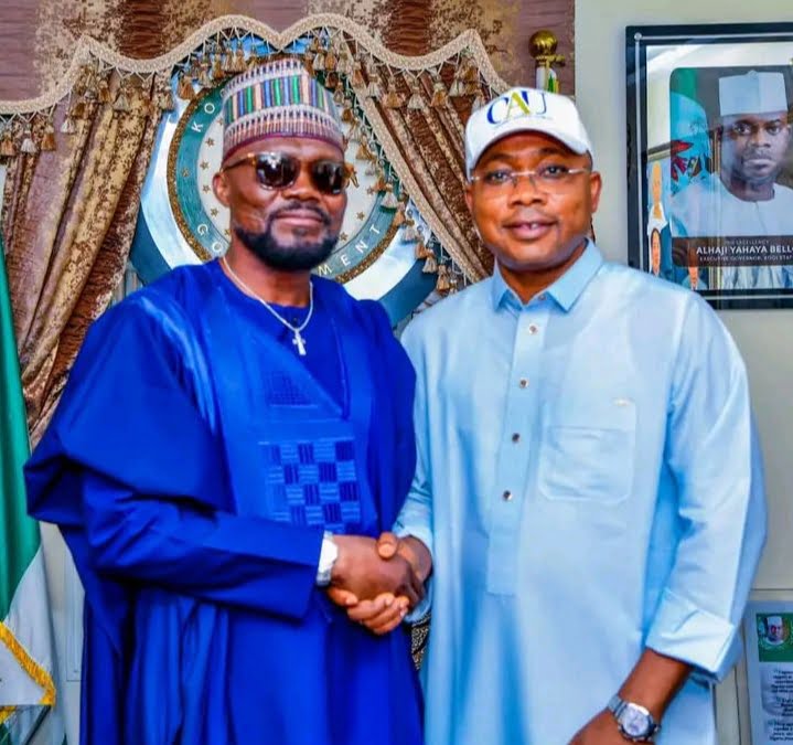 All Progressives Congress, APC, chieftain and former Governorship Aspirant in Kogi State, Chief Joseph Ameh Erico and Kogi State Governor l, Alhaji Ahmed Usman Ododo