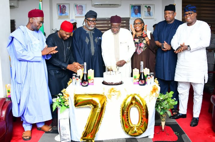 Commissioners, Staff Celebrates National Assembly Service Commission Chairman at 70