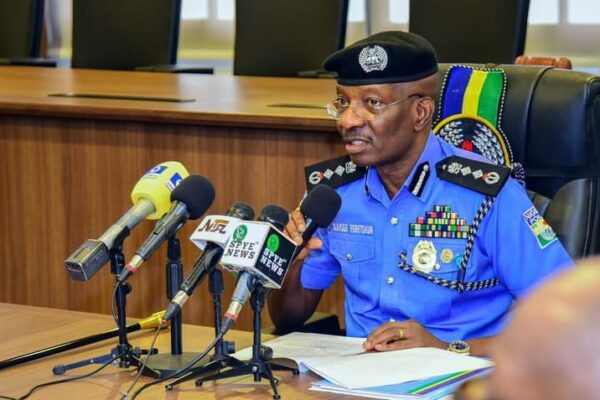 The Inspector-General of Police, IGP Kayode Adeolu Egbetokun, Ph.D., NPM