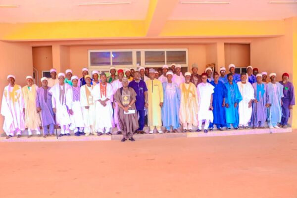 Speaker, Nasarawa State House of Assembly Rt. Hon. Danladi Jatau in a group photograph with Eggon traditional rulers