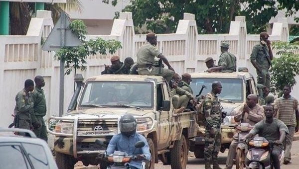 Benin Republic Military Offiçers on patrol