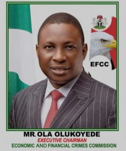 The Chairman of Economic and Financial Crimes Commission, EFCC, Mr. Ola Olukoyede