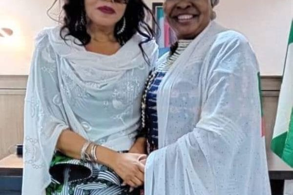 South-West Woman Leader, Hon (Chief) Mrs. Yetunde Shakirat Adesanya and Dr. Mary Alile Idele, National Woman Leader of the All Progressives Congress (APC)