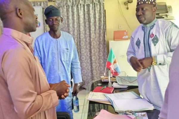 Executive Chairman of Toto Local Government, Pharm. Ahmed Baba Yahaya (R) and Hon. Mohammed Baba Yahaya as Secretary to the Local Government (L)