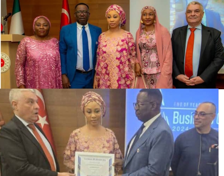 Turkish Embassy Honors Ex-Kogi Governor's Wife, Hajiya Aisha Ibrahim Idris