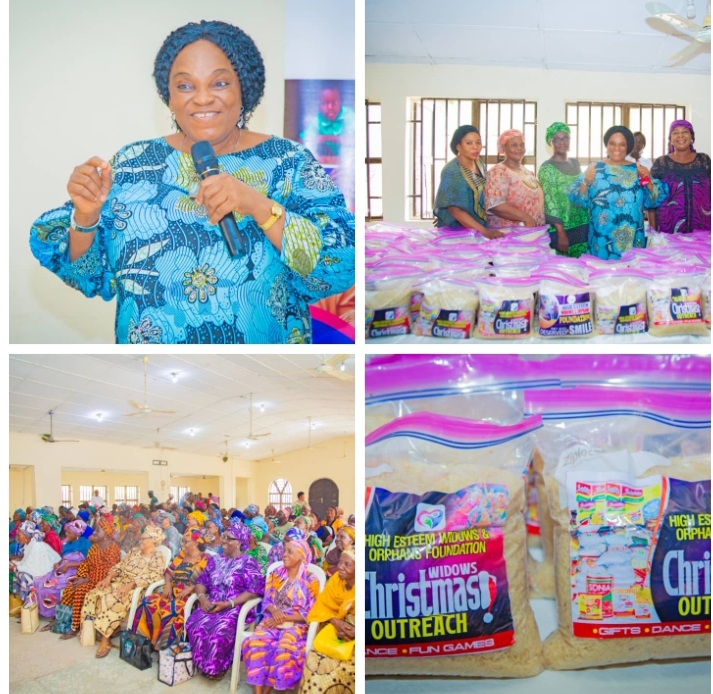 Yuletide: Dr. Mrs. Hannah Ujah's High Esteem Widows and Orphans Foundation hosts widows in Lokoja