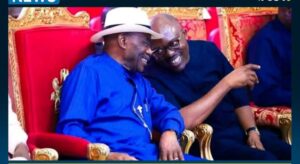 Former Governor Peter Odili of Rivers State and Governor Siminalayi Fubara