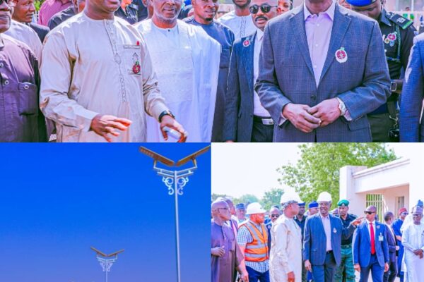 Gov. Sule tours Nasarawa Assembly Complex to inspect solar and security street lights