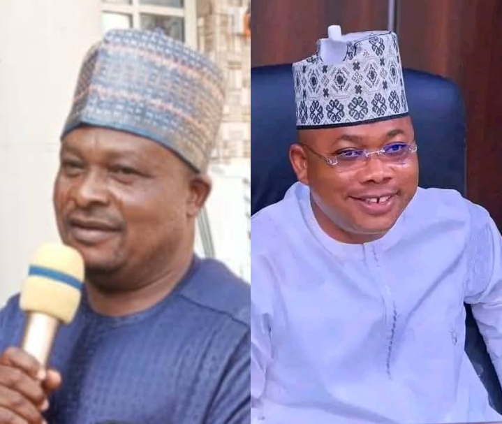 Chairman Forum of Supervisors across the 21 local government areas of Kogi State from 2021 to 2023, Hon Nda Abu and Kogi State Governor, Alhaji Ahmed Usman Ododo