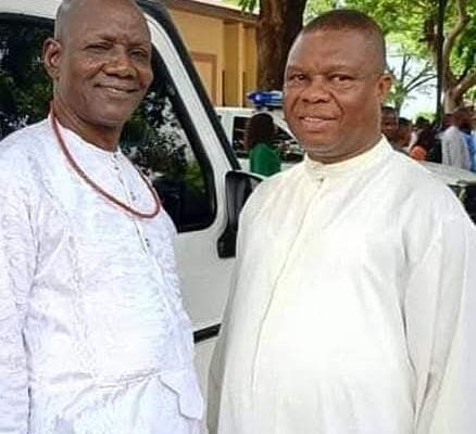 Director General, Delta State Orientation and Communications Bureau, Dr Fred Latimore Oghenesivbe Esq and BExecutive Secretary of Delta State Christian pilgrims Welfare Board, Very Rev Fr Christopher Ekabo