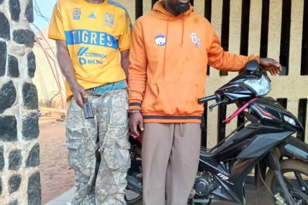 Mohammed Chelim and Oneh Mohammed, two suspected armed robbers, arrested in Dekina Local Government Area along Anyigba-Egume road