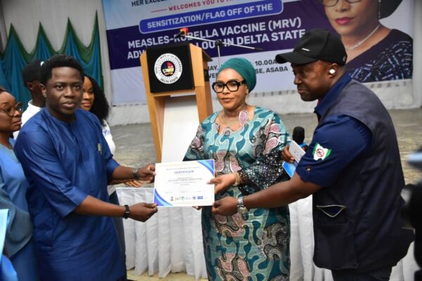 MEASLES/RUBELLA: Delta Moves To Shield Children From Deadly Diseases MEASLES/RUBELLA: Delta Moves To Shield Children From Deadly Diseases