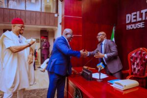 Delta State Governor, Rt. Hon. Sheriff Oborevwori and Speaker of the House, Rt. Emomotimi Guwor