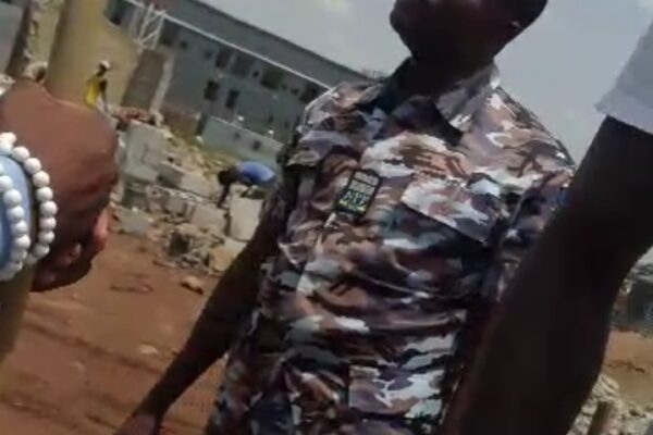 Land Dispute: Andrew Lucky Elerewe Accused of Land Grabbing in Abuja Police officer hired to do the dirty job at the site