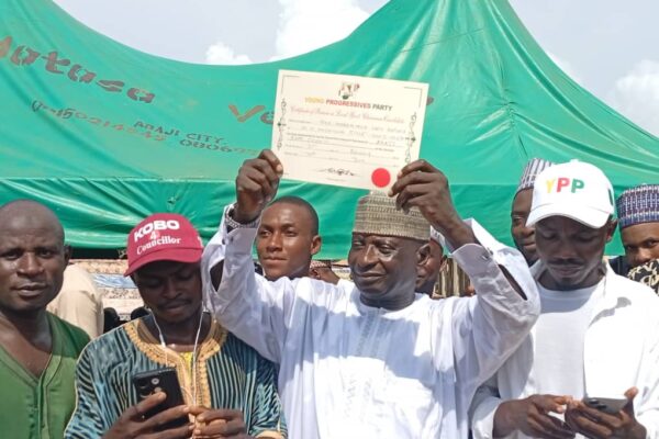 FCT poll: YPP unveils chairmanship candidate for Abaji area council The YPP chairmanship candidate for Abaji area council Hon Mohammed Angulu Loko, shortly after his affirmation on Saturday.