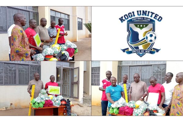 Kogi United FC Appreciates Yahaya Bello’s CSO for Donating Kits for the Team