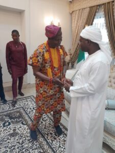 Chief Richard Asaje (L), Yahaya Adoza Bello (R)