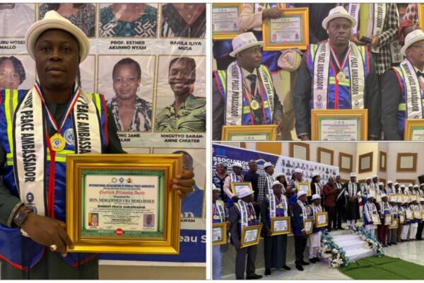 Kogi APC Youth Leader Receives Int’l Association of World Peace Advocates Chartered Fellowship Award Muhammad U Muhammed, Kogi APC Youth Leader