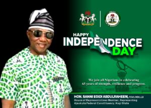 Hon. Sanni Egidi Abdulraheem (SEA), House of Representatives Member, Ajaokuta Federal Constituency
